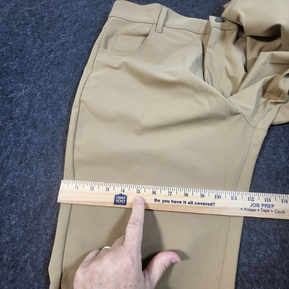 Fabletics Men's 35x30 Tan Performance Stretch Chino Pants Work Casual - Picture 6 of 11
